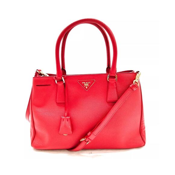 Authentic Prada Red Saffiano Galleria Tote Bag - Picture 1 of 8